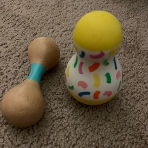 Love very rattle and tummy time wobbler